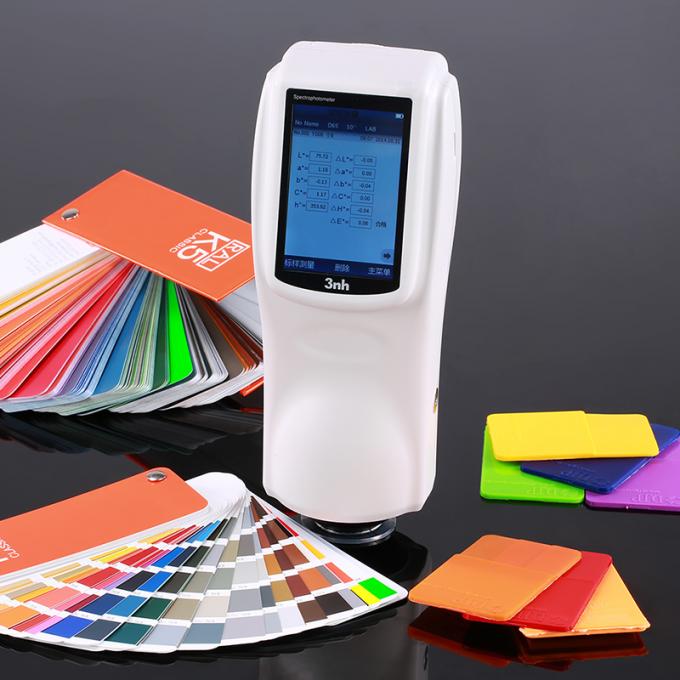 色のManagermentソフトウェアSCQ8 NS800が付いている手持ち型の分光光度計を印刷する45°/0ペーパー