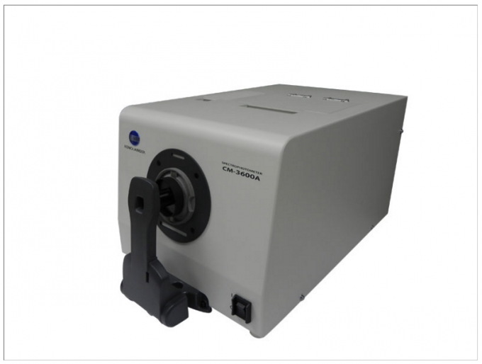 Minolta D/8 SCI/SCE CM-3600A反射率及び伝達のための携帯用色の彩度のメートルの分光光度計