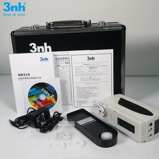 3nh NH310を見つける8mm 4mm 2 Apeturesのカメラが付いている携帯用色の相違の測色計