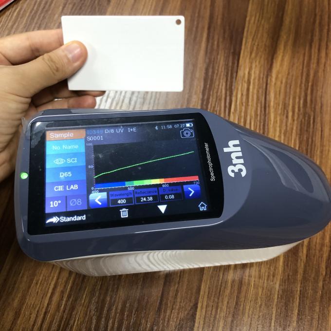 3nh YS3060アルミニウム合成のパネルのためのPCソフトウェアが付いている携帯用色測定の分光光度計